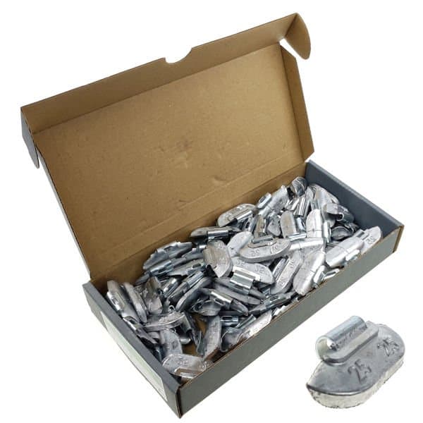 Nabíjacie závažia na oceľové disky SPS STD PB/S (25 g, olovo) - 100 ks. - Stix
