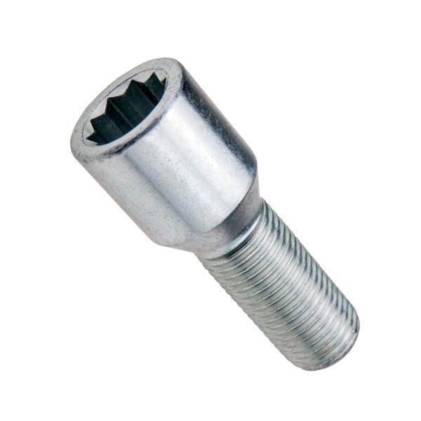 Úzke skrutky pre hliníkové disky 33 mm Torx M14x1,5 - (pozinkované) - Carbonado 1