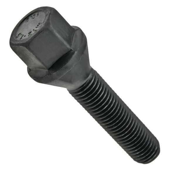 Čierna skrutka na disky M12x1,5 45 mm Kužeľ 1