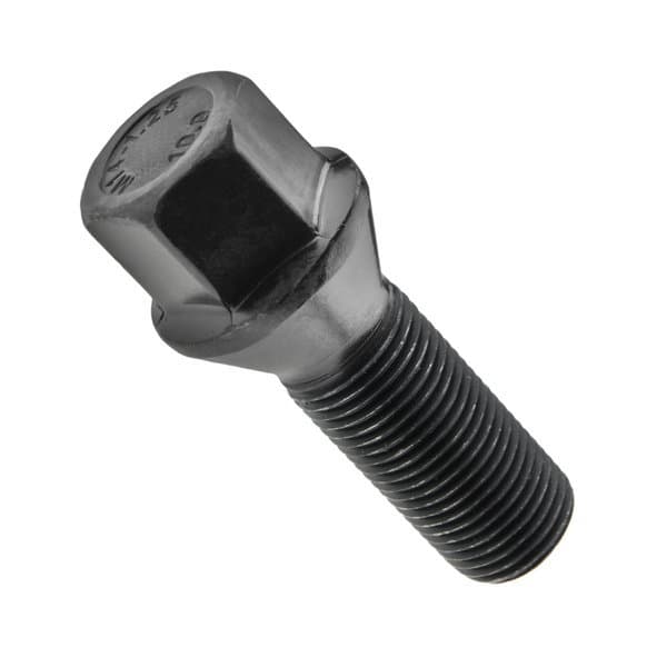 Čierna skrutka na disky M14x1,25 30 mm Kužeľ 1