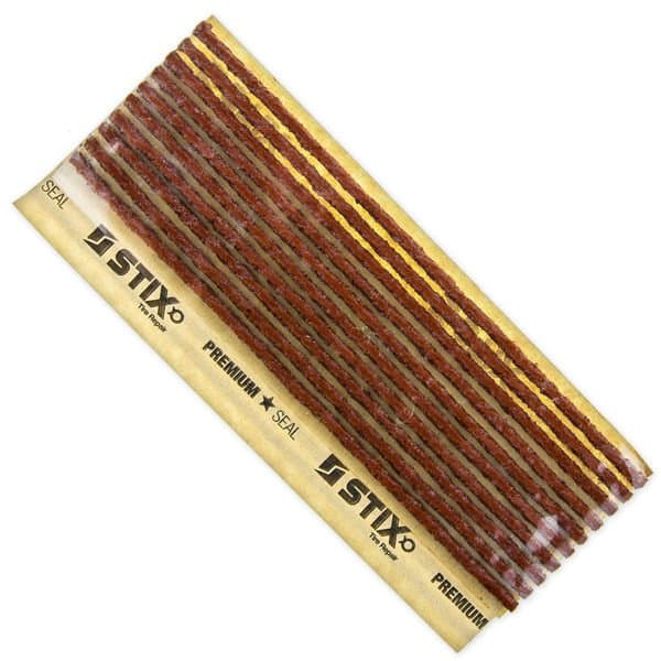 Butylové šnúry na opravu pneumatík, tenké 4 mm (8 "/ 200 mm, hnedé) 10 ks - Stix