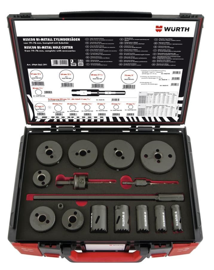 Sada okružných píl HSSCo8 19 - 76 mm 16ks Sysko - 5964063291 1