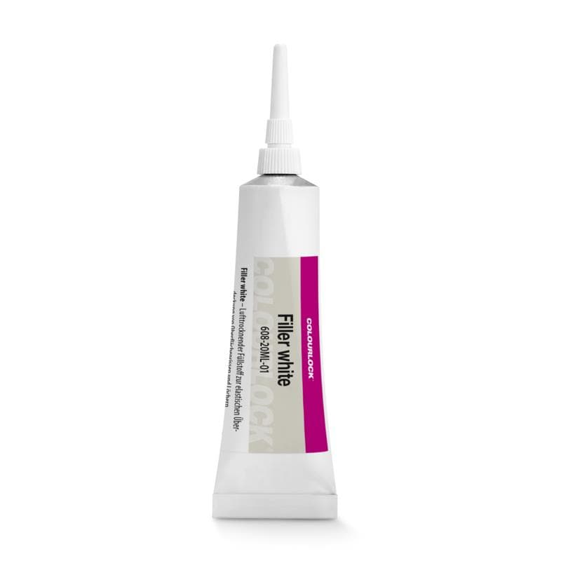Colourlock filler white - Flexibilný tmel na kožu biely 20ml 608-20ML-01 1