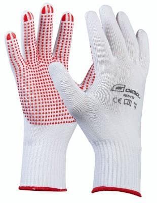 Gebol Pletené rukavice s nopkami RED FEX č.8