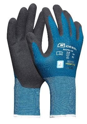 Gebol Pracovné rukavice MASTER FLEX č.8, bezšvové, nylon- spandex, s PU- nitrilovou ochrannou vrstvou