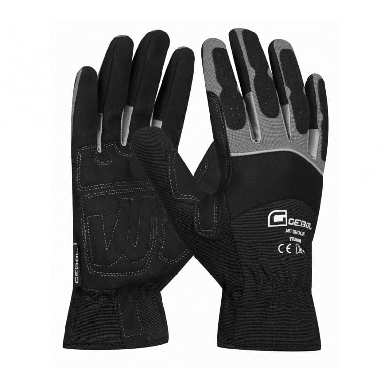 Gebol Pracovné rukavice MASTER SHOCK č.10/XL, polstrovane, tlmiace vibrácie 1