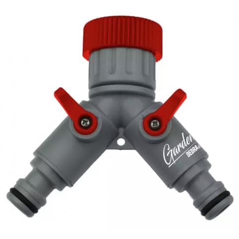 Prípojka na kohútik, dvojitá, 1/2"-3/4", DEDRA 1