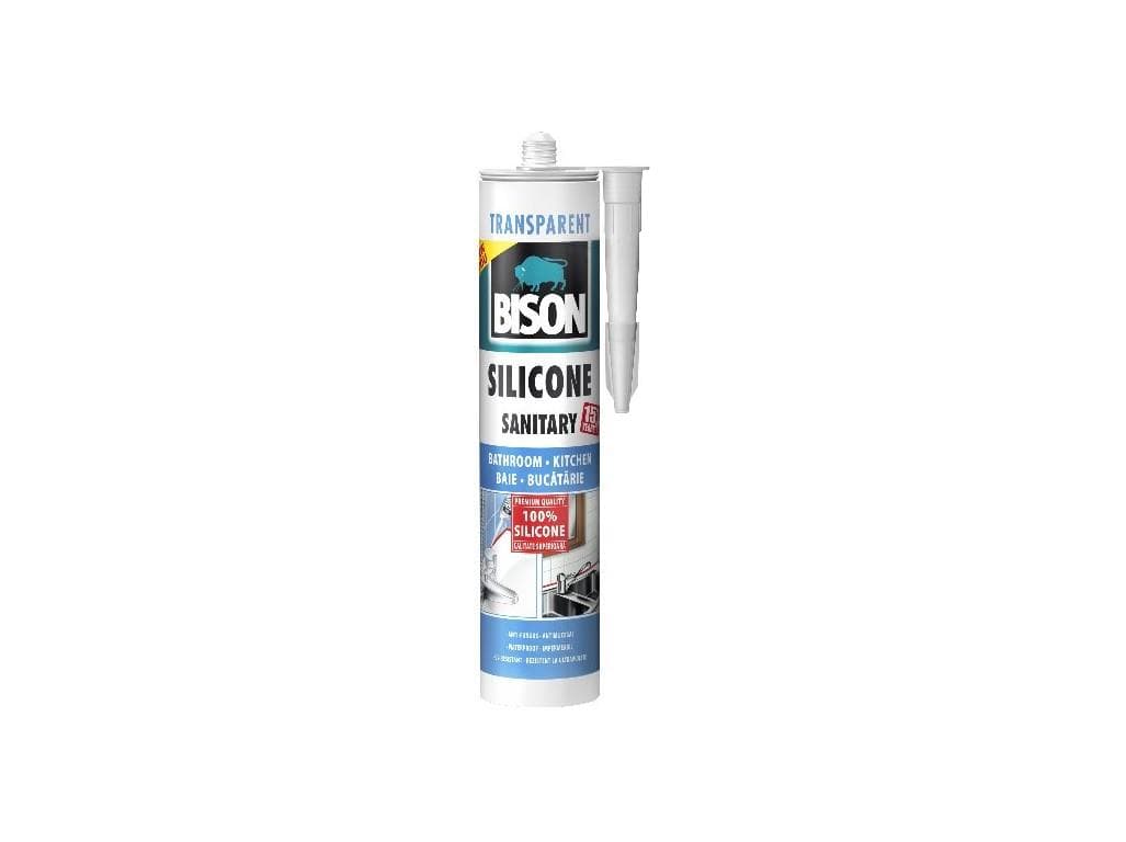 BISON SILICONE sanitárny tmel biely 280ML 1