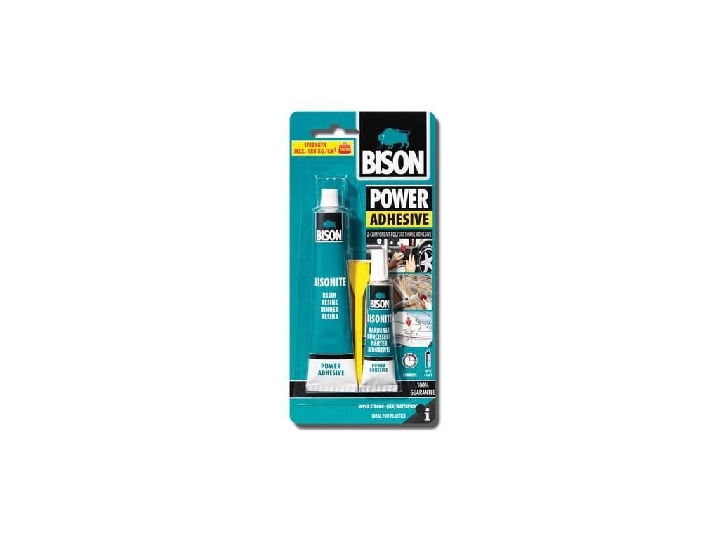 BISON POWER ADHASIVE 65ML - dvojzložkové polyuretánové lepidlo pre extrémne pevné spoje 1