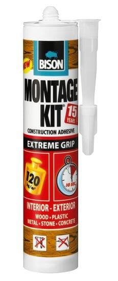 BISON MONTAGEKIT EXTREME, tekuté klince, univer. montážne lepidlo 370G 1