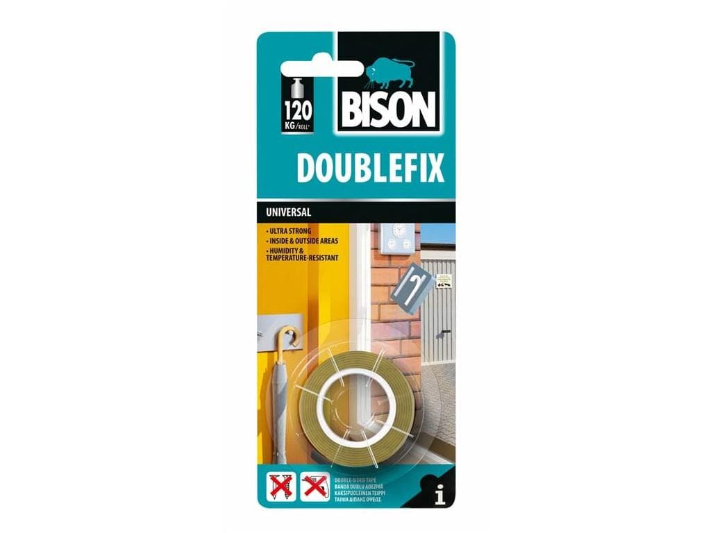 BISON doublefix obojstranná páska 1,5m x 19mm 120kg 1