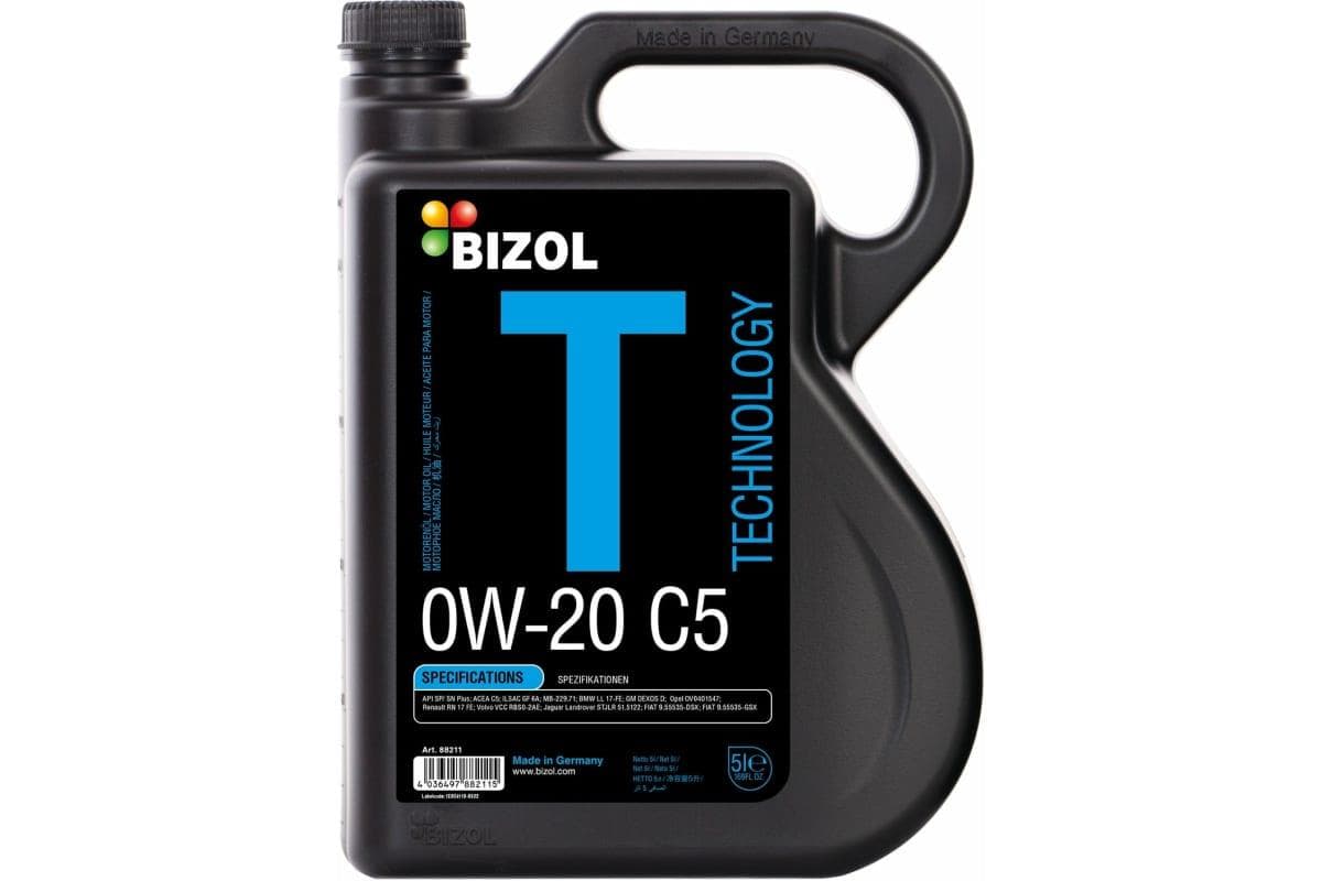 Olej BIZOL TECHNOLOGY 0W-20 C5 5L 1