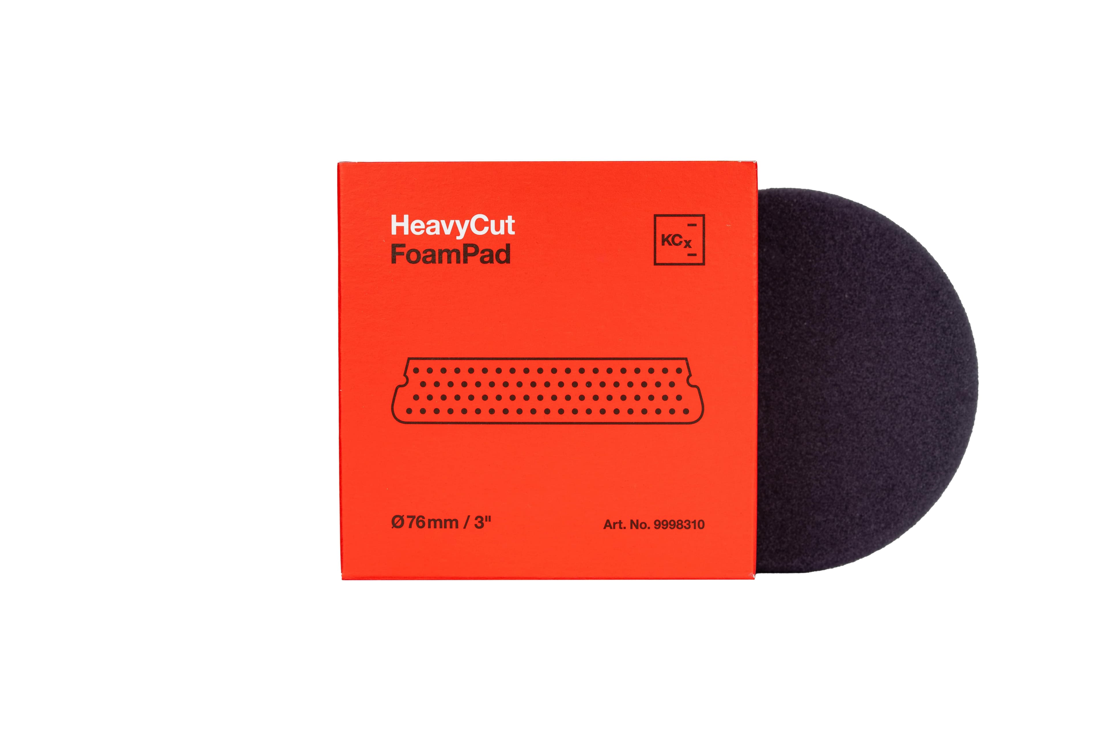 Heavy Cut Foam Pad 76 x 25 mm - Leštiací kotúč červený