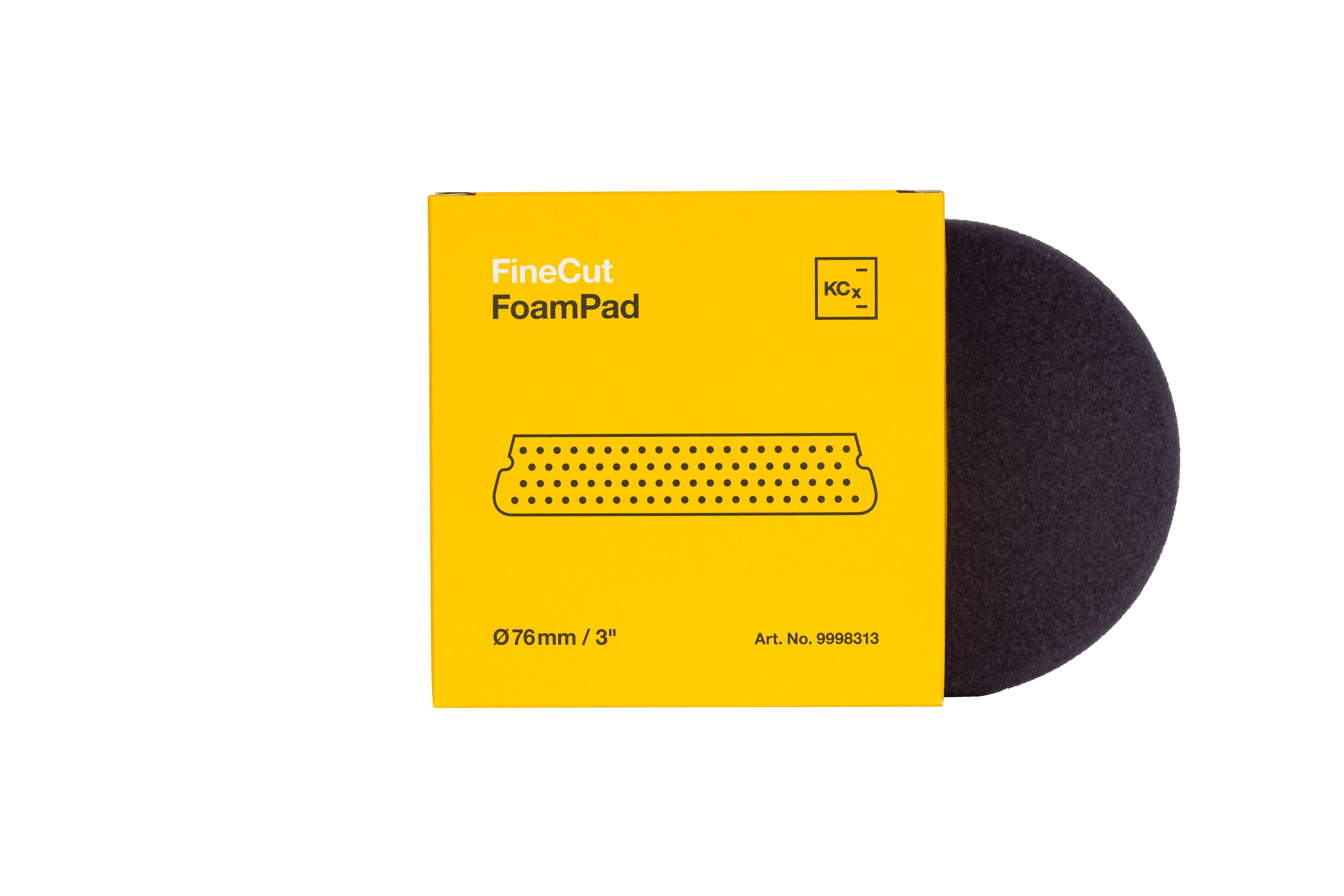 Fine Cut Foam Pad 76 x 25 mm - Leštiaci kotúč žltý 1