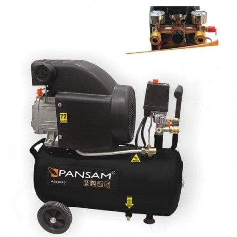 Olejový kompresor 24l 1500W, 8bar ,200l/min, Dedra 1