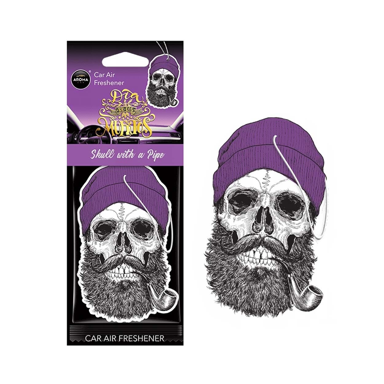 Osviežovač vzduchu AROMA CAR MUERTOS Skull with a Pipe Coral Stuff - A10381