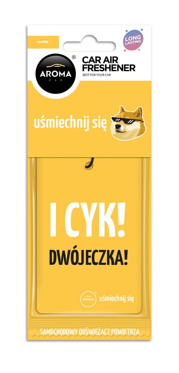 Osviežovač vzduchu AROMA CAR LETS SMILE Cotton Vanilla - A10663 1