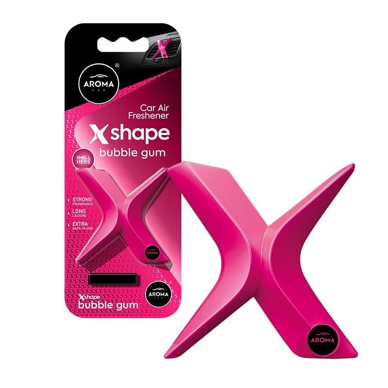 Osviežovač vzduchu AROMA CAR X Shape Bubble Gum 1