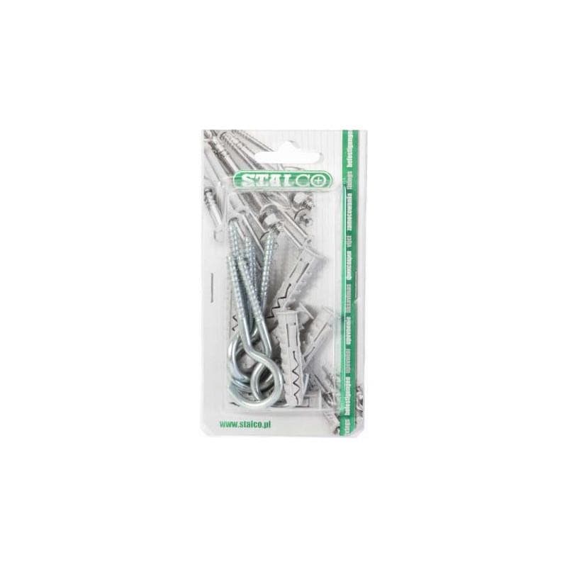 Hmoždinka rozperná so stropným hákom hmoždinka: Ø8x40mm hak: Ø5x42mm 6 ks