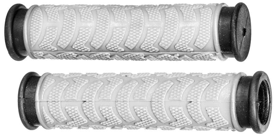 Gripy MTB(biele/čierne, dvojkomponentné, dĺžka 127 mm, 1 pár)