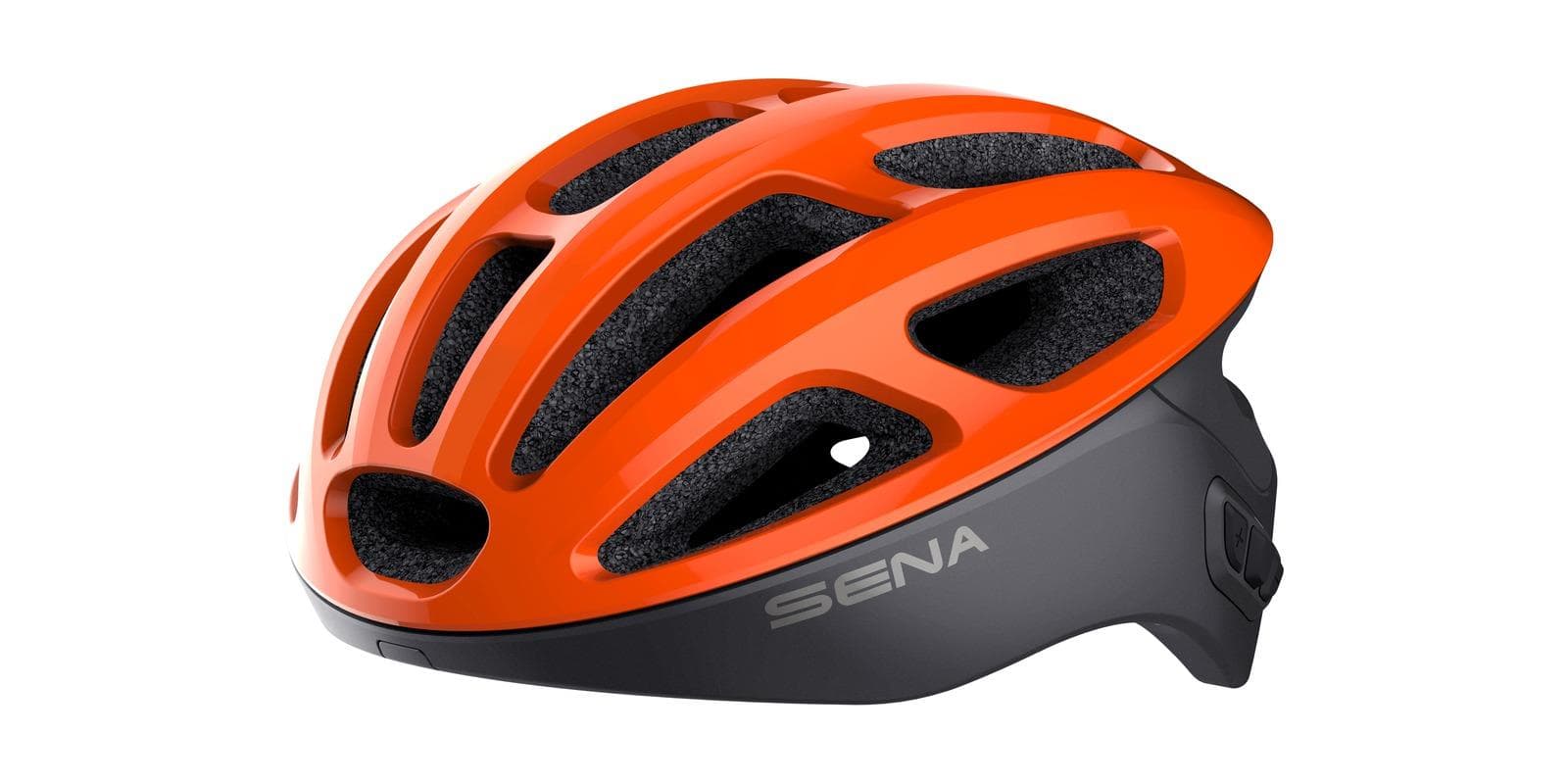 Cyklo prilba s headsetom R1 (oranžová, veľ. S)