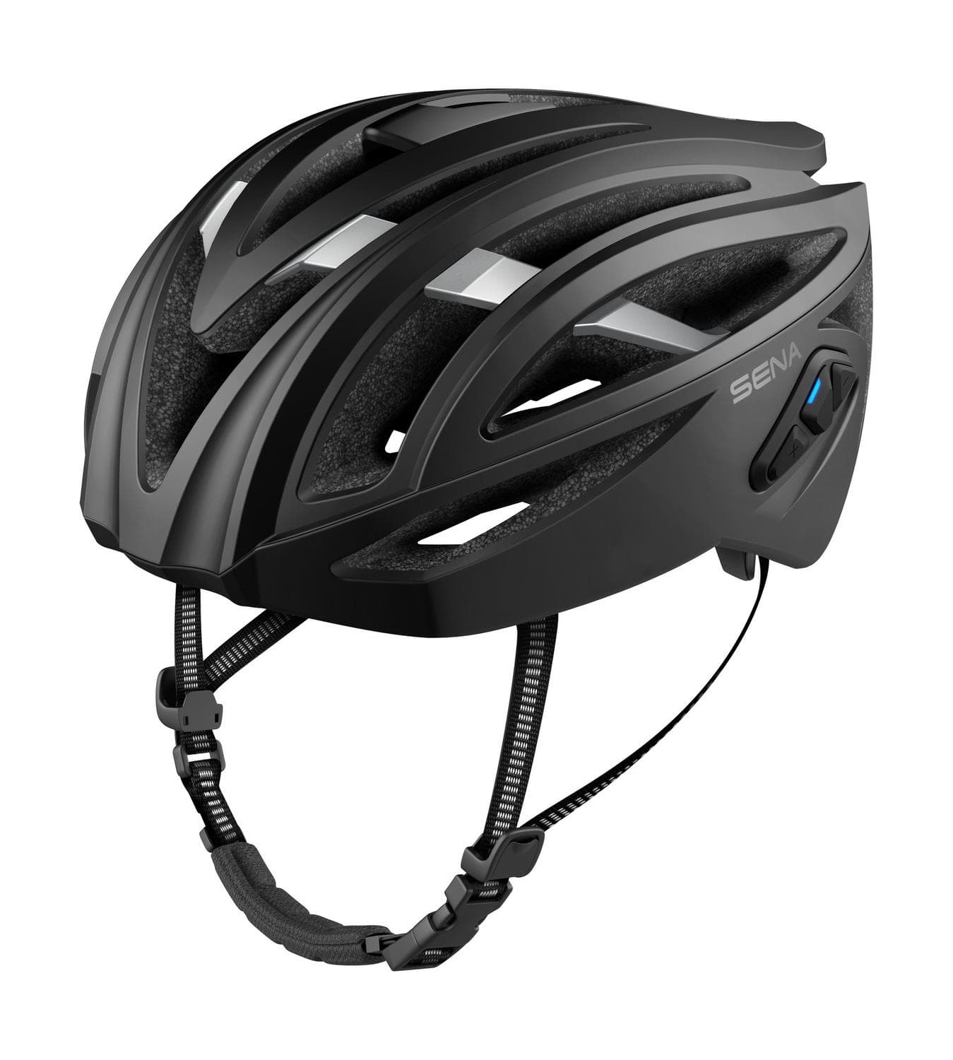 Cyklo prilba s headsetom R2 (matná čierna, veľ. M)