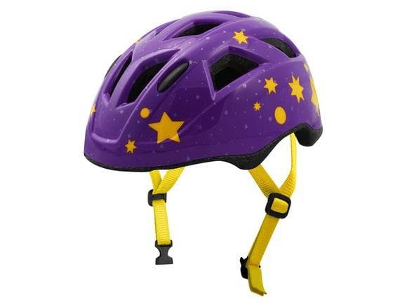 Cyklo prilba STARS JUNIOR, detská (fialová/žltá)