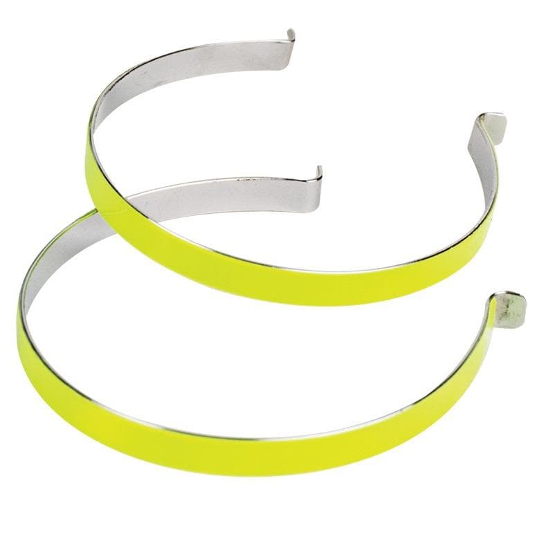 Reflexné klipy na nohavice(žltá fluo, pár) 1