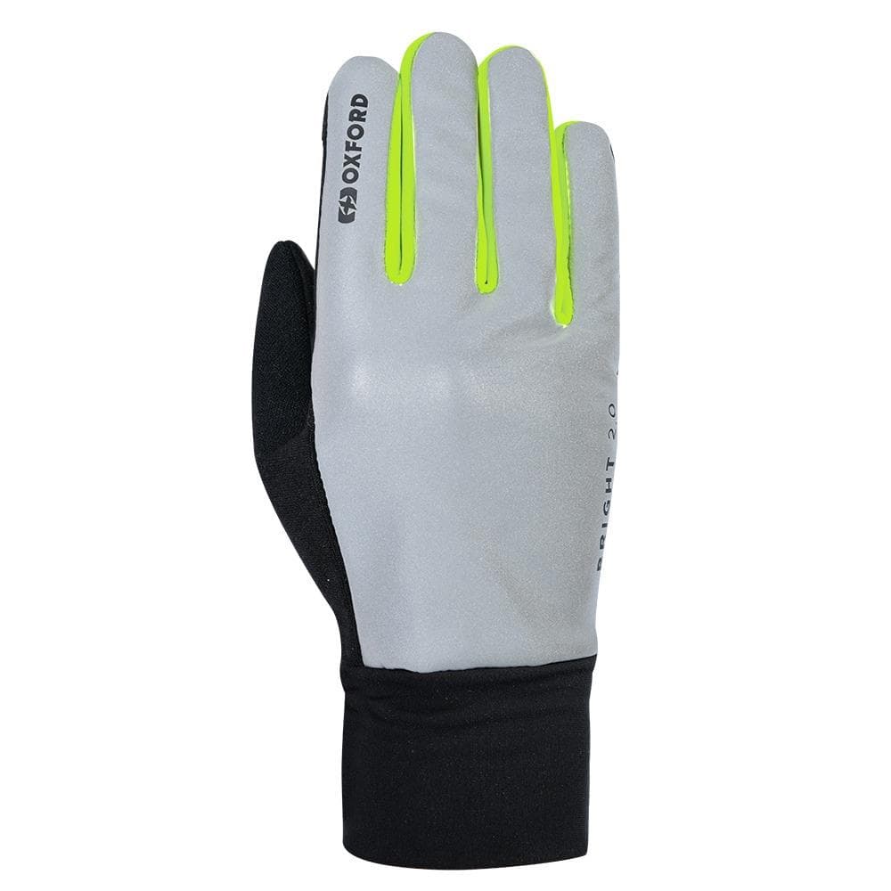 Rukavice BRIGHT GLOVES 2.0(čierna/reflexná/žltá fluo, veľ. XL) 1