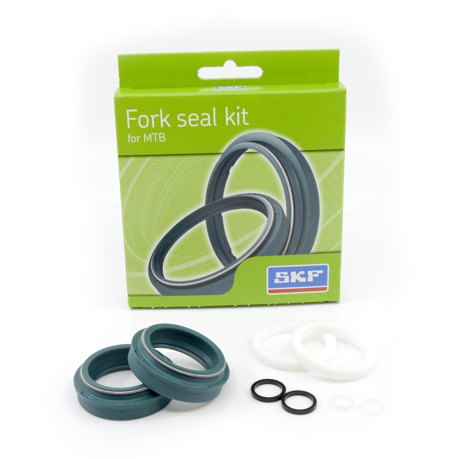 SKF Simeringy do prednej vidlice (ROCKSHOX 35 mm, 2008-2015) (zelené) C320-011 1