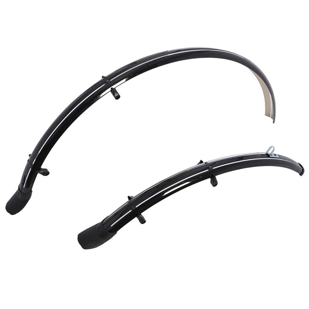 Sada blatníkov predná/zadná pre použitie na kolesá/pneu 700C(čierne, šírka 41 mm, vr. kotevných vzpier)