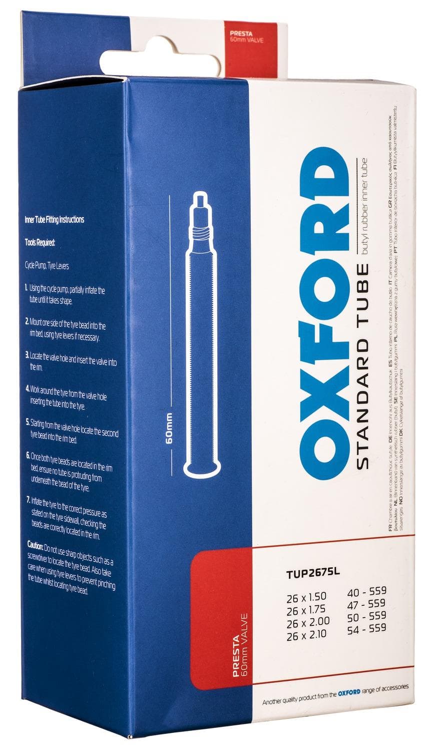 Cyklo duša 26 x 1,5/2,1, galuskový ventil predĺžený 60 mm 1