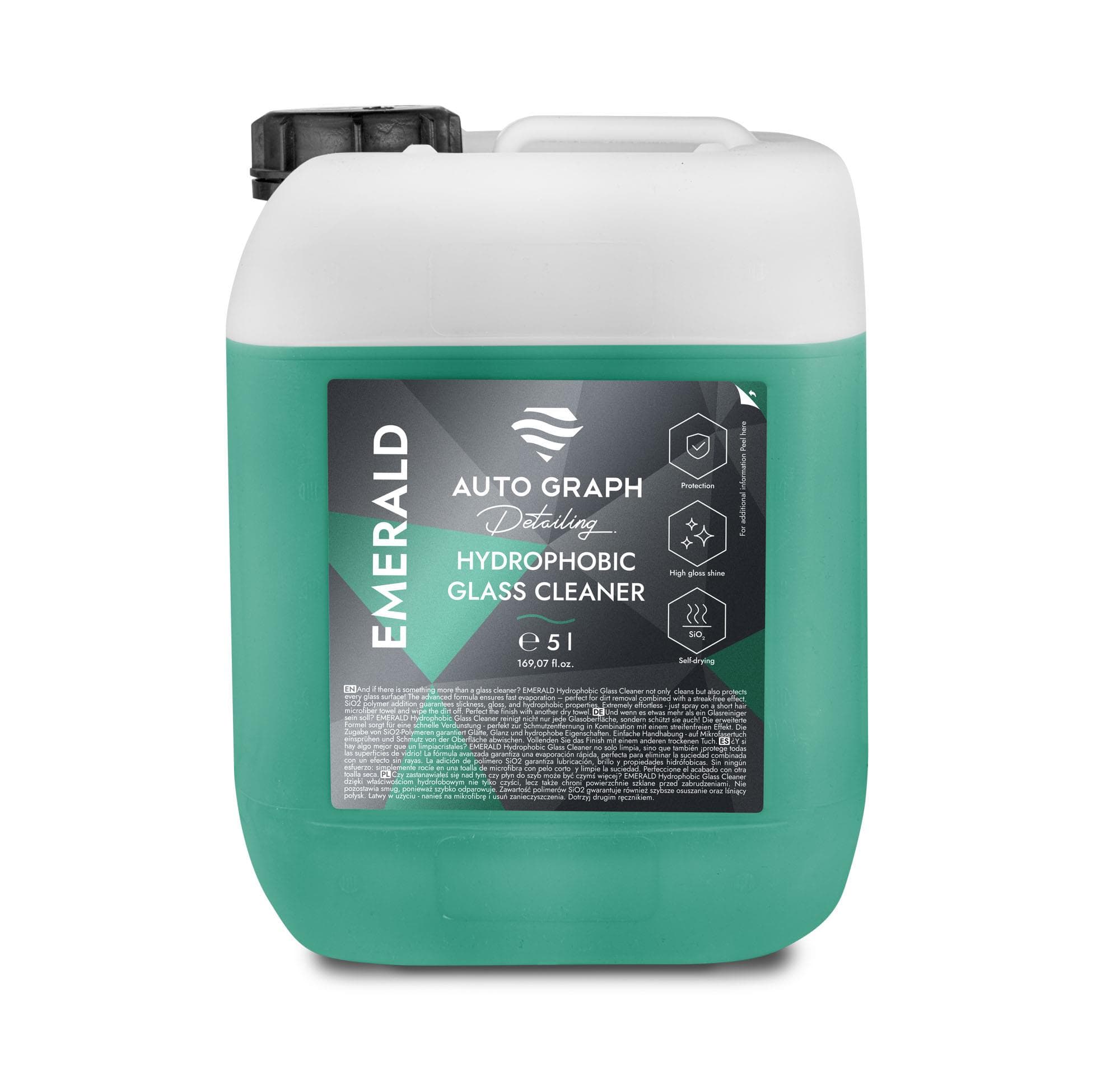 EMERALD HYDROPHOBIC GLASS CLEANER 5L 1