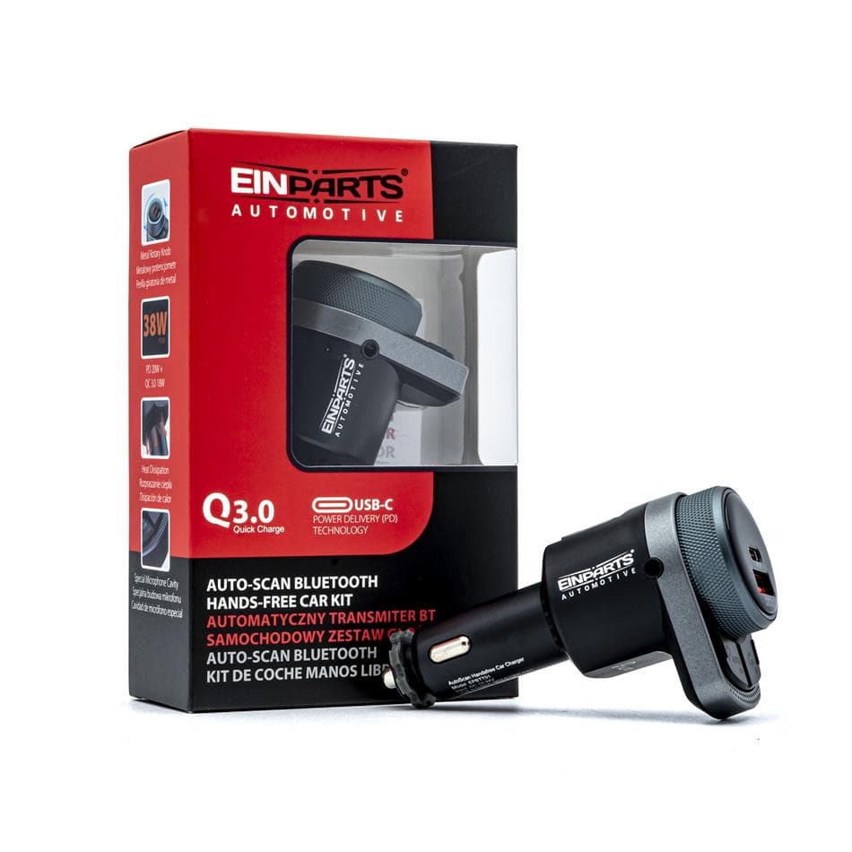 FM Vysielač Bluetooth PD QC 3.0 AUX - EPBTT01
