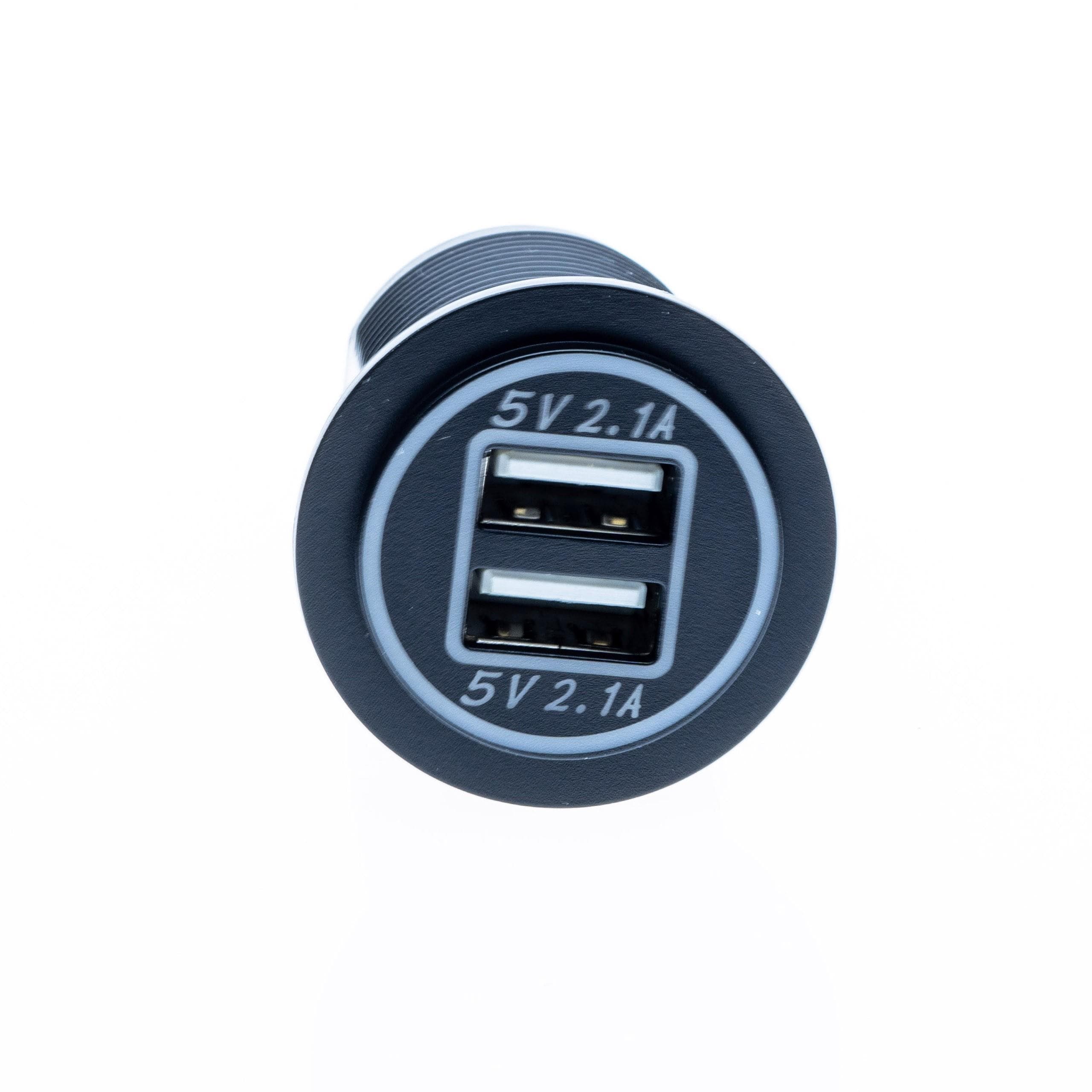 EINPARTS Automobilná nabíjačka do zapalovacieho automatu 2 x usb 2.1a 12v/24v- EPCUS01 1