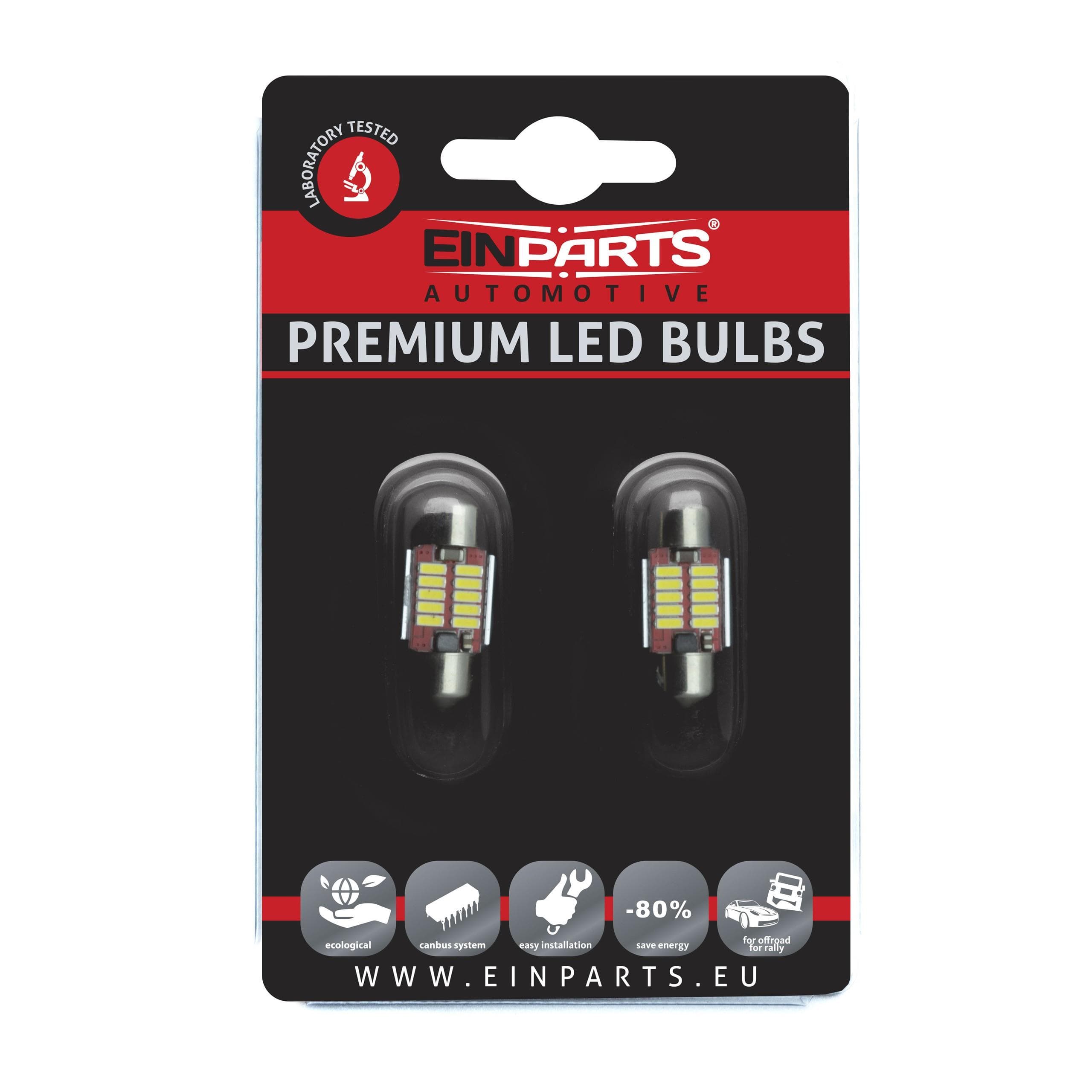 C5W LED žiarovky (10 x SMD 4014) 32mm 6000K CANBUS - EPL48 1