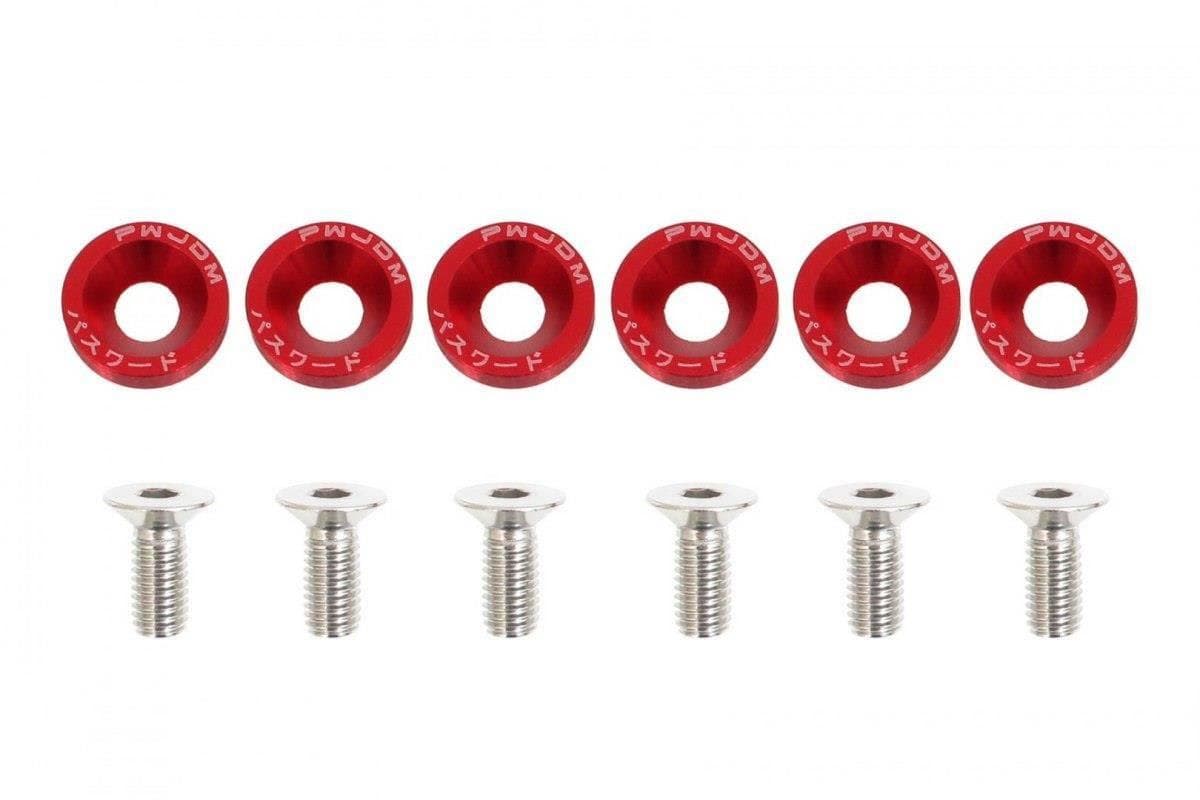 Dekoratívne skrutky M8x1.25 15mm JDM červené 1