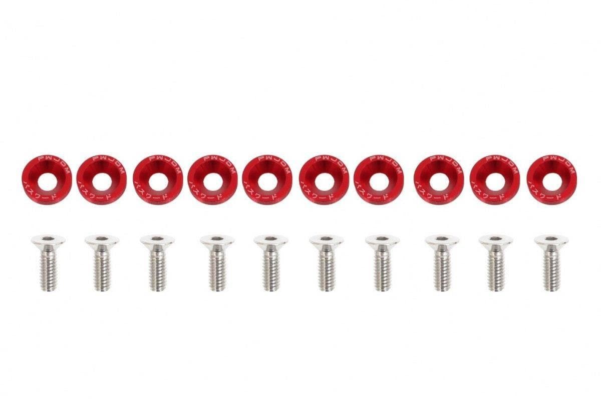 Dekoratívne skrutky M6x1.0 15mm JDM červené 1