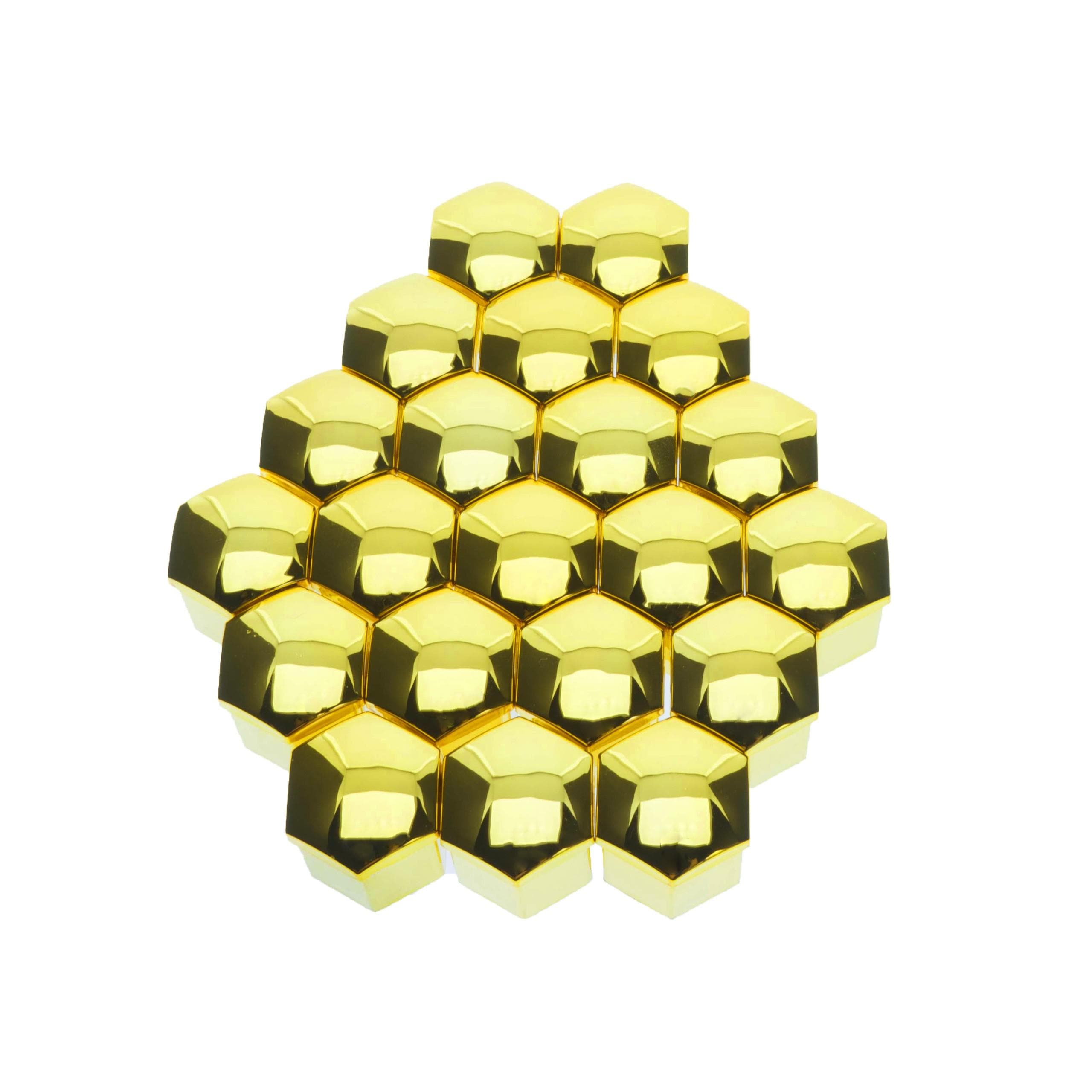 Krytky na skrutky 17 mm - Zlaté (metalické) - EPTUNING001