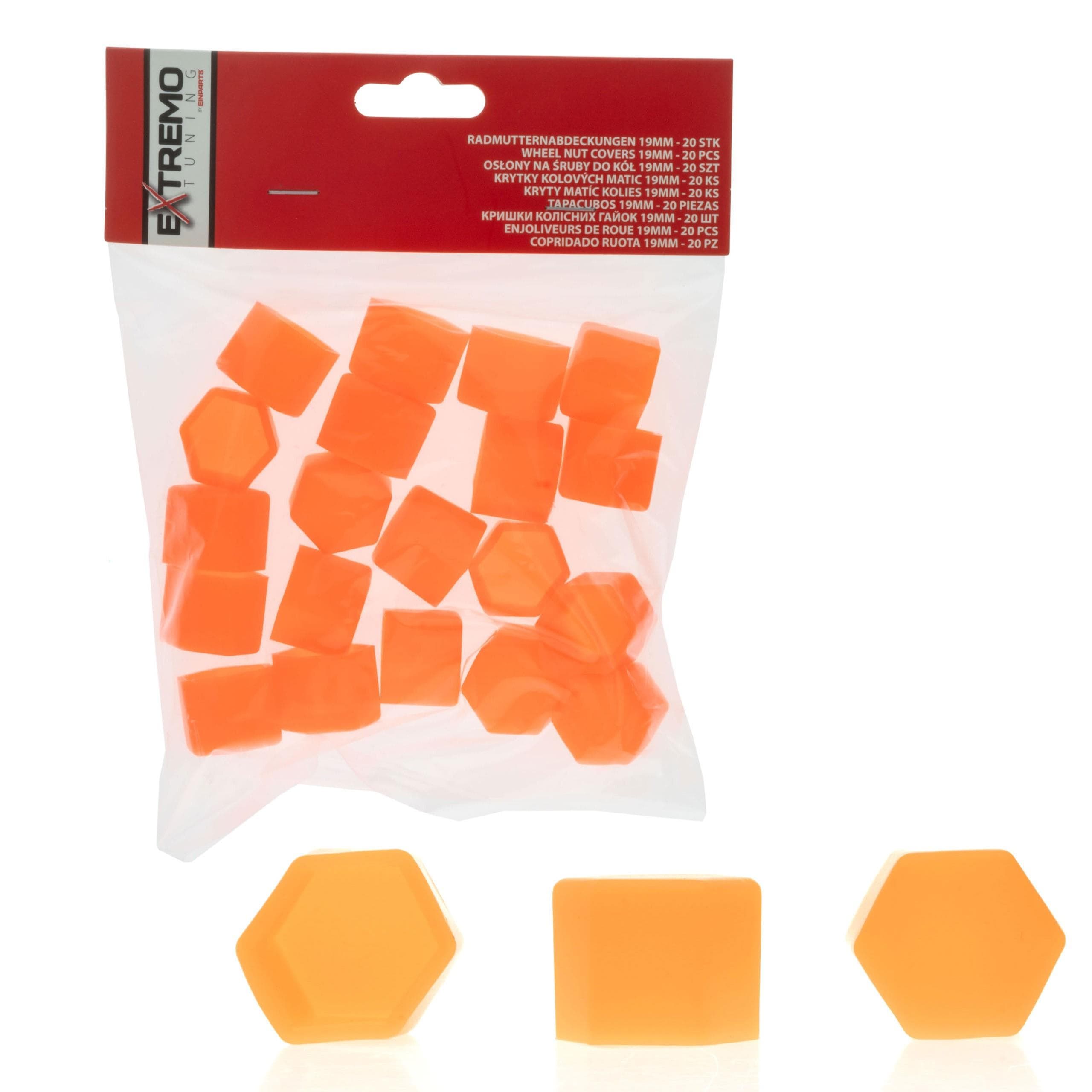 Krytky na skrutky 19 mm - Oranžové (Silikónové) - EPTUNING045