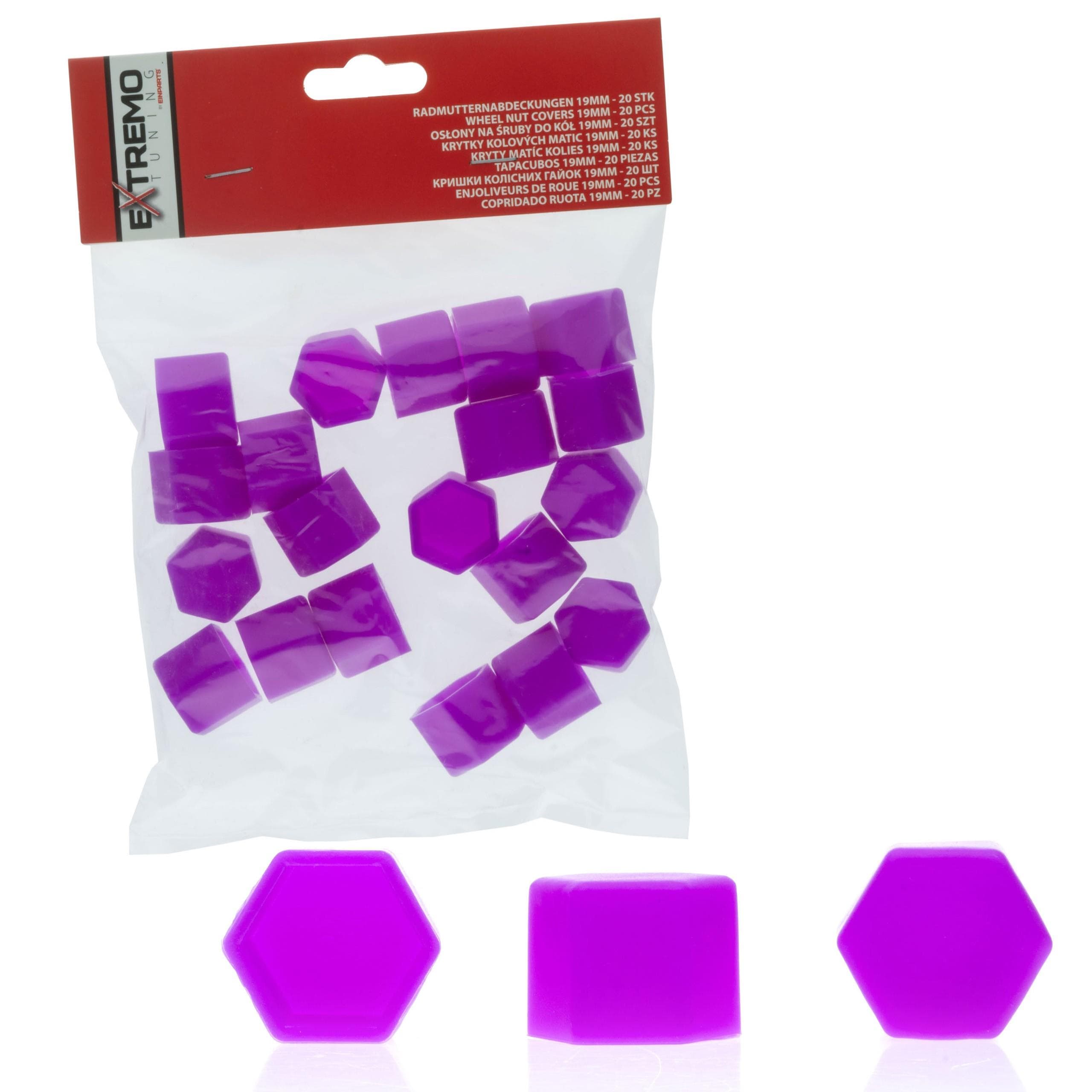 Krytky na skrutky 19 mm - Fialové (Silikónové) - EPTUNING046
