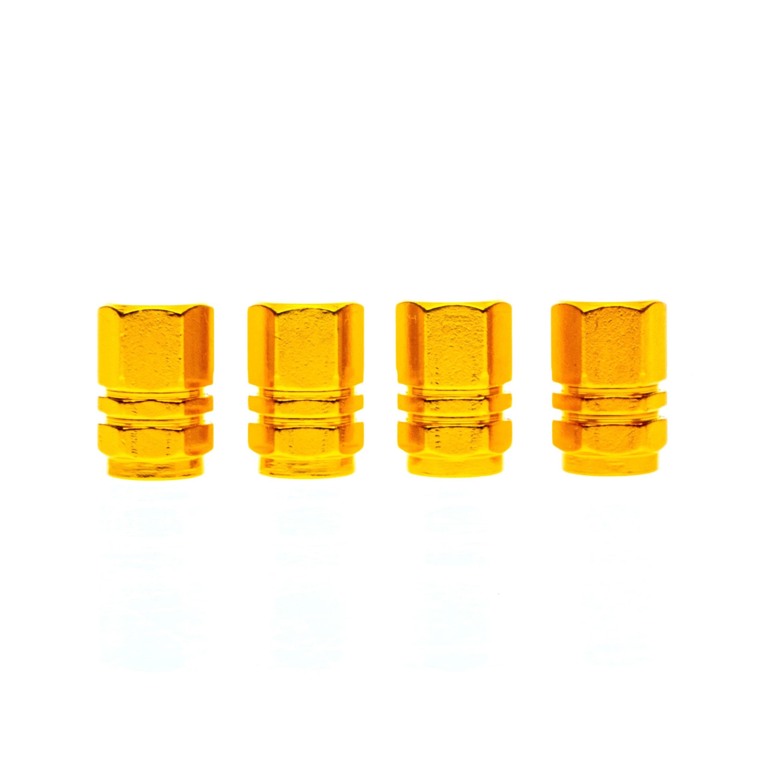 Hliníkové krytky na ventilky - Žlté - EPTUNING049 1