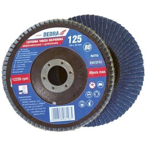 Brúsny tanier 125x22mm, 60 lamelovy
