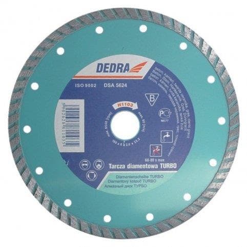 Kotúč diamantový Turbo 180x22,2mm, Dedra