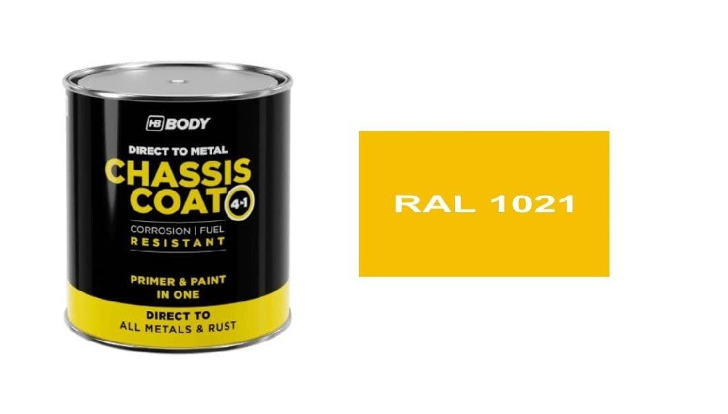 HB BODY 410 chassis coat RAL 1021 750ml 1