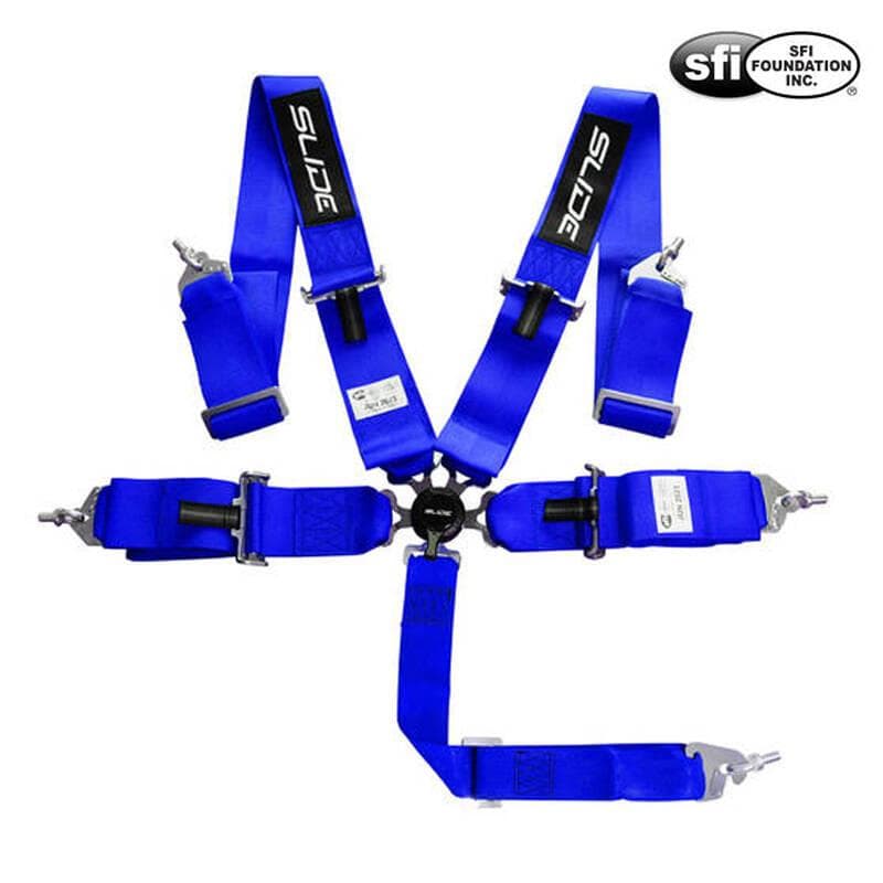 Závodné bezpečnostné pásy Slide Quick 5p 3" Blue Approval SFI JB-PA-074 1