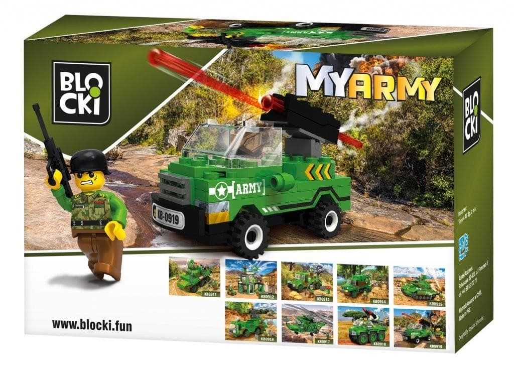 BLOCKI - MyArmy Armored cannon truck 1