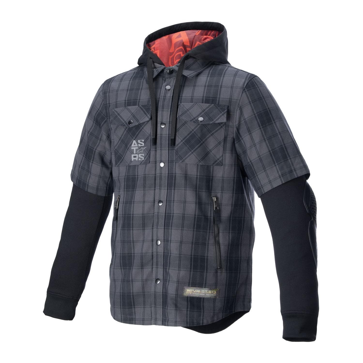 Košeľa MO.ST.EQ TARTAN (sivá/čierna, veľ. L)