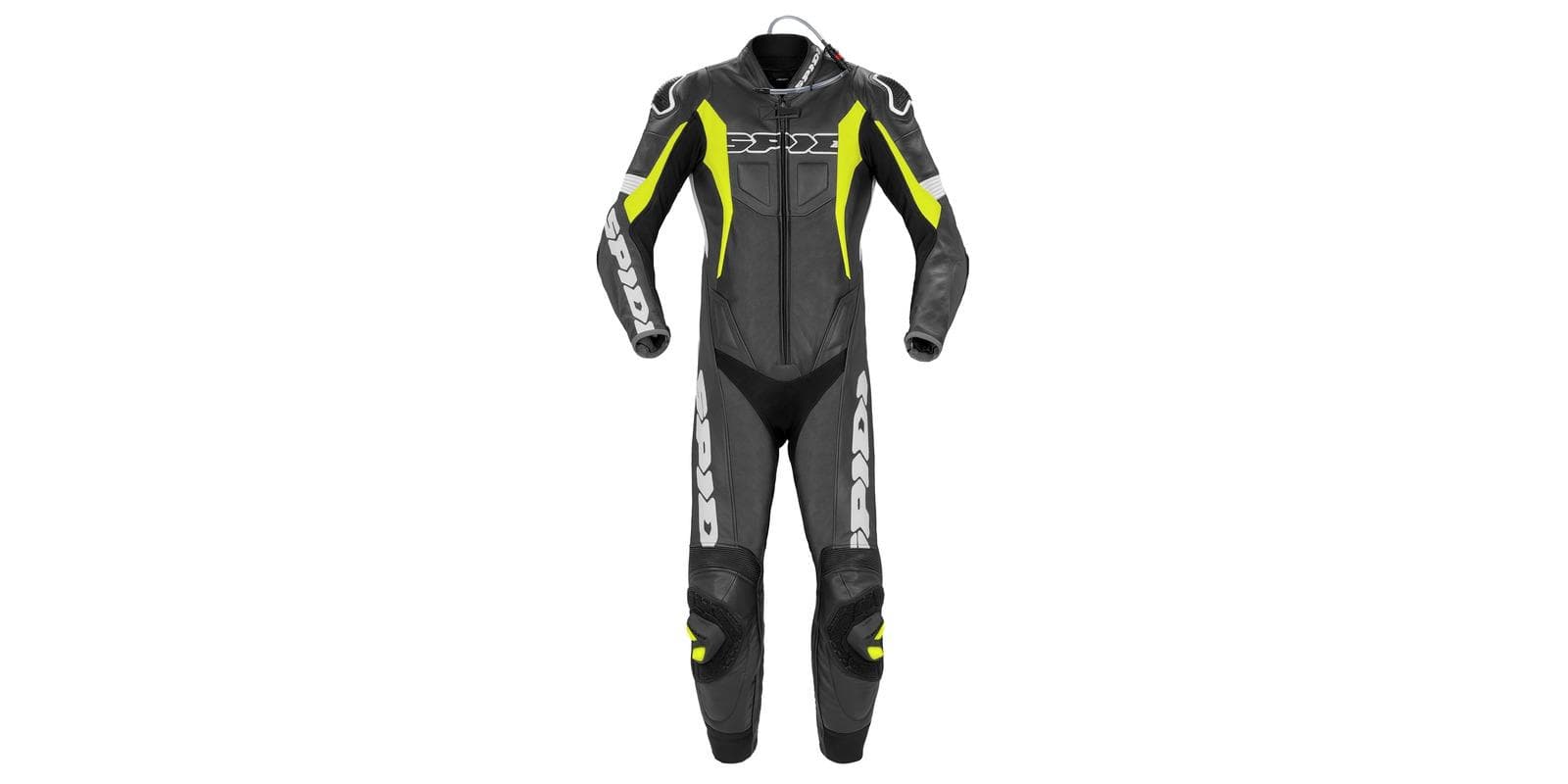 Jednodielna kombinéza Šport WARRIOR PERFORATED (čierna/žltá fluo/biela, veľ. 52) 1