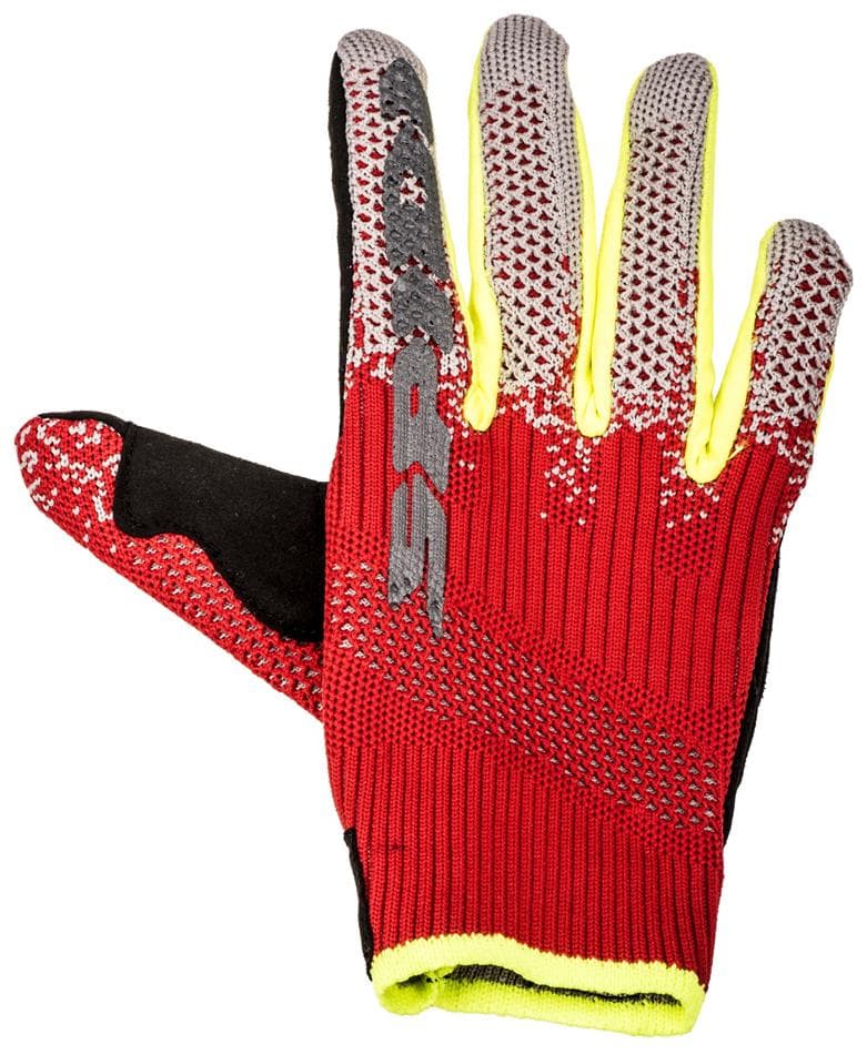 Rukavice X-KNIT (čierna/červená/biela, veľ. M)